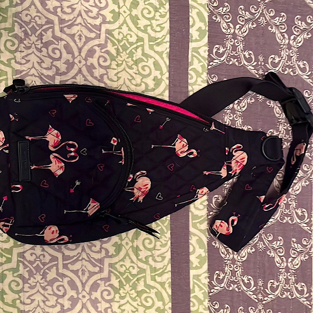 Vera Bradley flamingo one shoulder tote